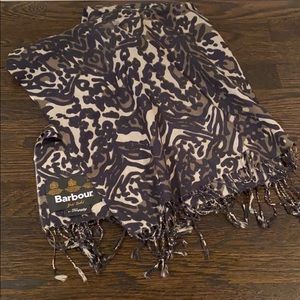 Barbour x Temperley London leopard scarf